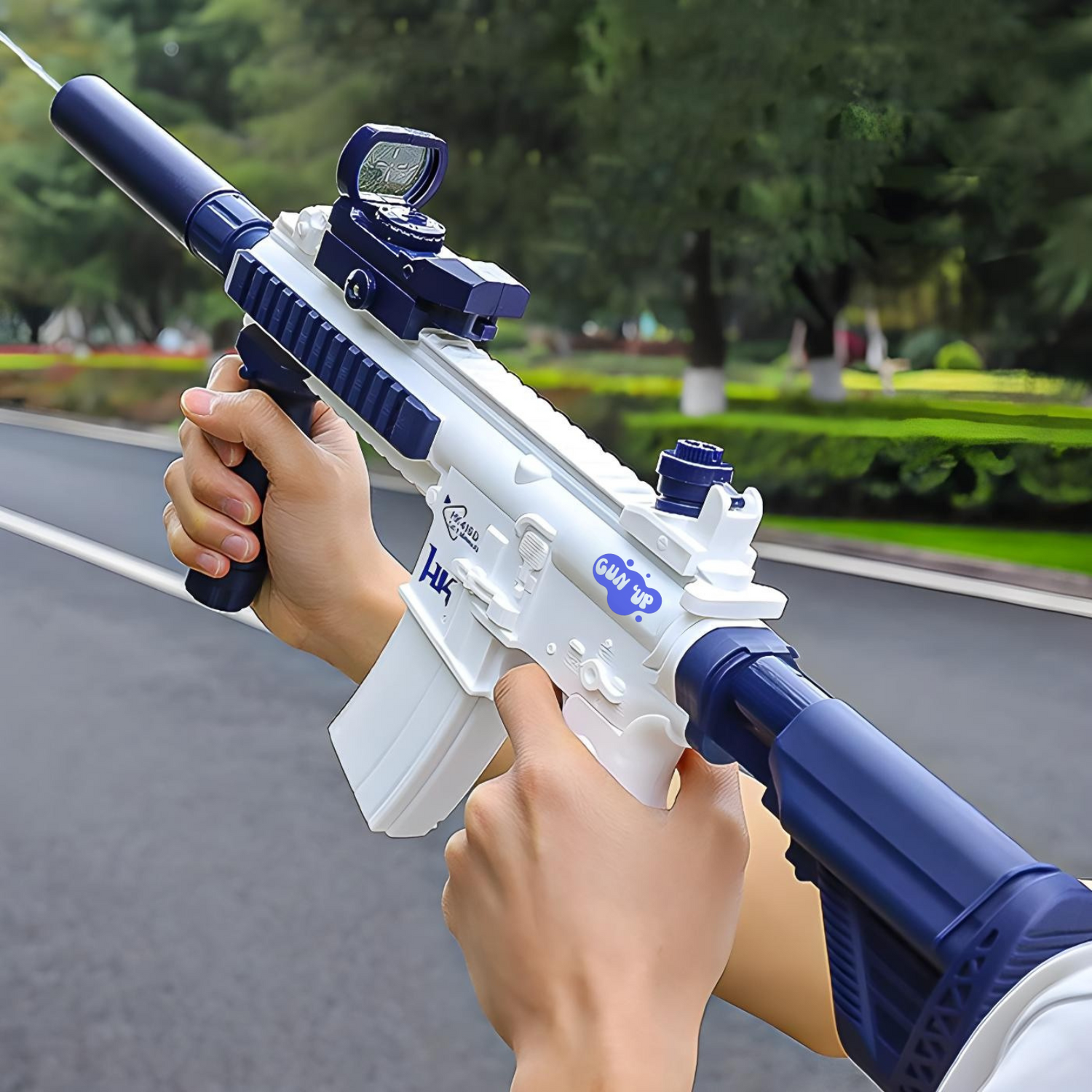 Gun’up™ Rifle HK – Domine le terrain. Arrose comme un pro. (électrique)